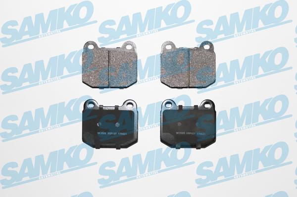 Samko 5SP137 - Тормозные колодки, дисковые, комплект autospares.lv