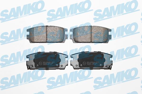 Samko 5SP1290 - Тормозные колодки, дисковые, комплект autospares.lv