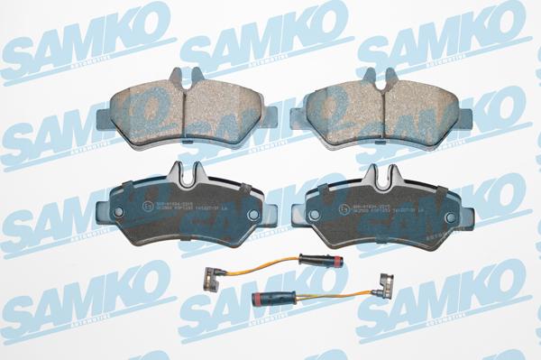 Samko 5SP1293 - Тормозные колодки, дисковые, комплект autospares.lv