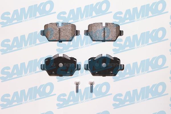 Samko 5SP1249 - Тормозные колодки, дисковые, комплект autospares.lv