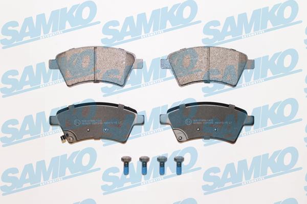 Samko 5SP1245 - Тормозные колодки, дисковые, комплект autospares.lv