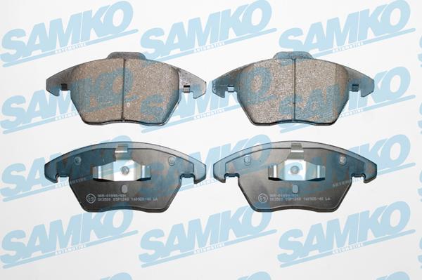 Samko 5SP1248 - Тормозные колодки, дисковые, комплект autospares.lv