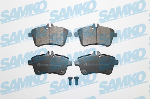 Samko 5SP1243 - Тормозные колодки, дисковые, комплект autospares.lv