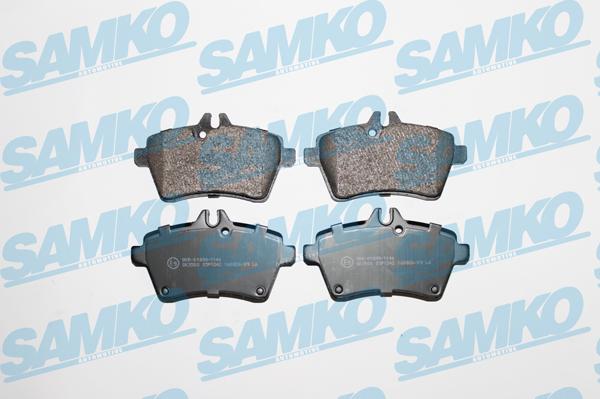Samko 5SP1242 - Тормозные колодки, дисковые, комплект autospares.lv