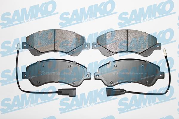 Samko 5SP1259 - Тормозные колодки, дисковые, комплект autospares.lv