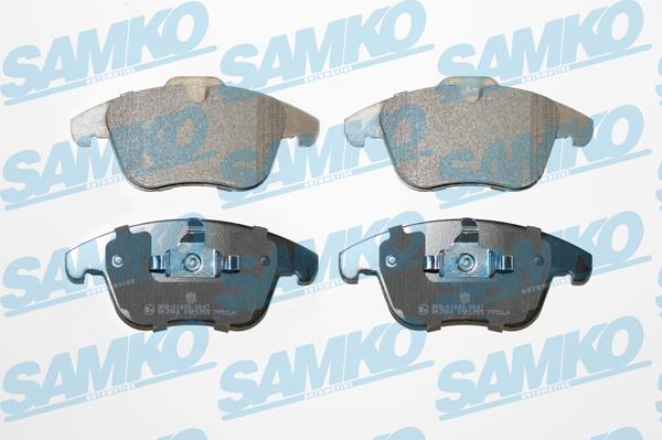 Samko 5SP1255 - Тормозные колодки, дисковые, комплект autospares.lv