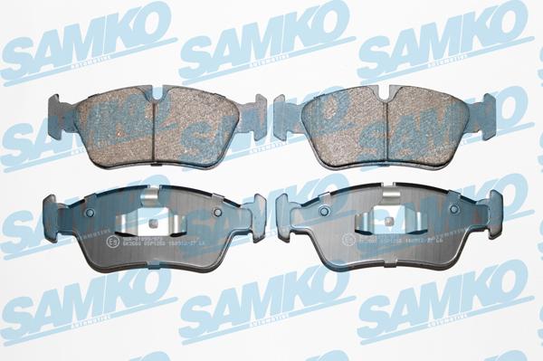 Samko 5SP1250 - Тормозные колодки, дисковые, комплект autospares.lv