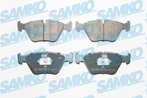 Samko 5SP1251 - Тормозные колодки, дисковые, комплект autospares.lv