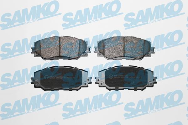 Samko 5SP1258 - Тормозные колодки, дисковые, комплект autospares.lv