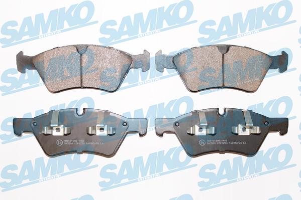 Samko 5SP1253 - Тормозные колодки, дисковые, комплект autospares.lv