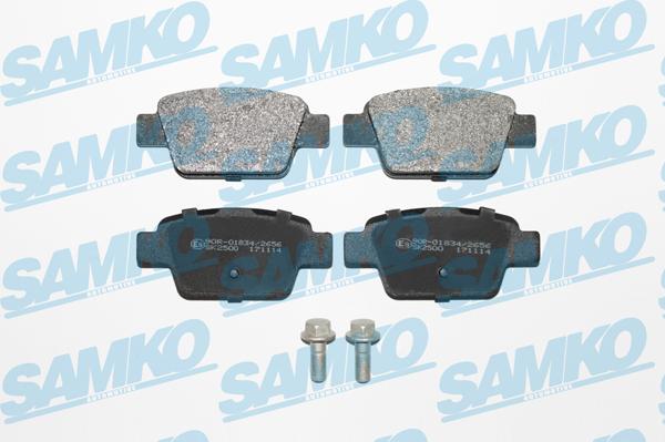 Samko 5SP1269 - Тормозные колодки, дисковые, комплект autospares.lv