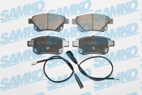 Samko 5SP1261 - Тормозные колодки, дисковые, комплект autospares.lv