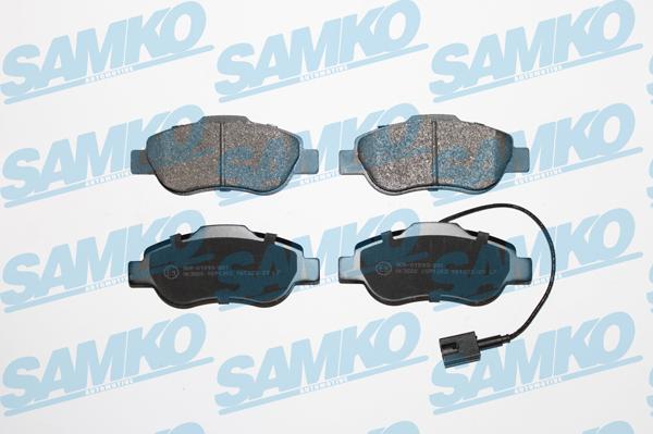 Samko 5SP1263 - Тормозные колодки, дисковые, комплект autospares.lv