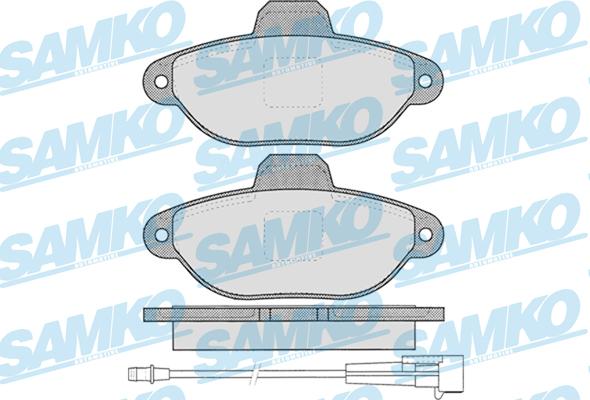 Samko 5SP1262 - Тормозные колодки, дисковые, комплект autospares.lv