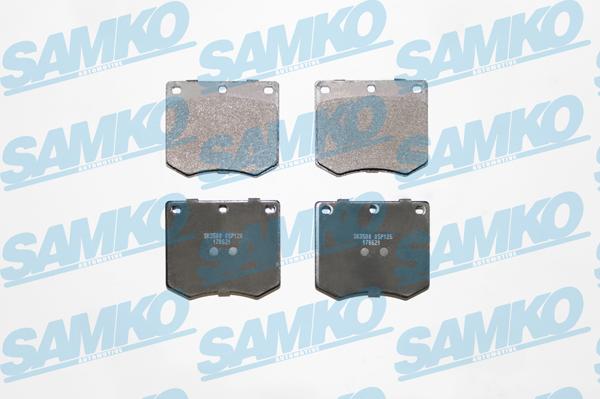 Samko 5SP126 - Тормозные колодки, дисковые, комплект autospares.lv