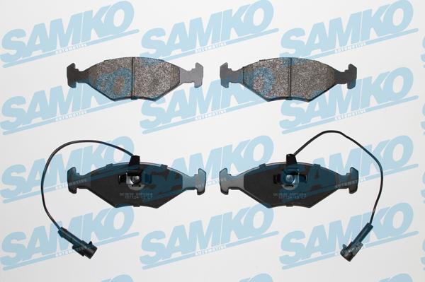 Samko 5SP1204 - Тормозные колодки, дисковые, комплект autospares.lv