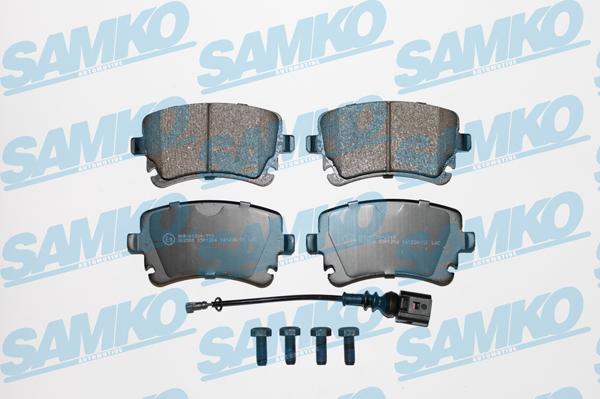 Samko 5SP1206 - Тормозные колодки, дисковые, комплект autospares.lv