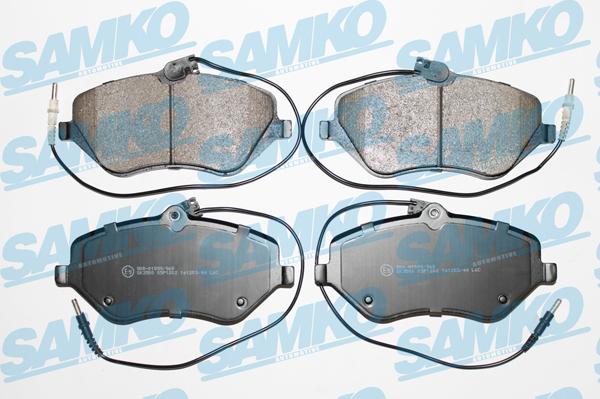 Samko 5SP1202 - Тормозные колодки, дисковые, комплект autospares.lv