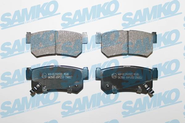 Samko 5SP1210 - Тормозные колодки, дисковые, комплект autospares.lv