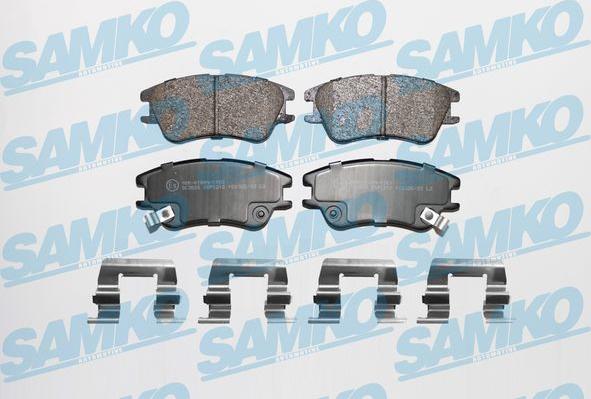 Samko 5SP1212 - Тормозные колодки, дисковые, комплект autospares.lv