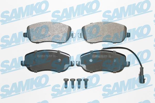 Samko 5SP1217 - Тормозные колодки, дисковые, комплект autospares.lv