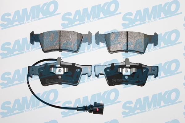 Samko 5SP1284 - Тормозные колодки, дисковые, комплект autospares.lv