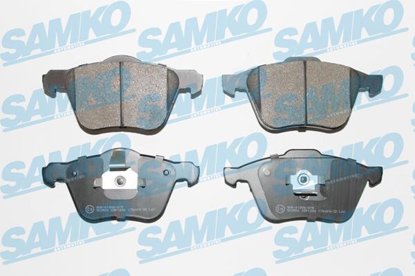 Samko 5SP1286 - Тормозные колодки, дисковые, комплект autospares.lv