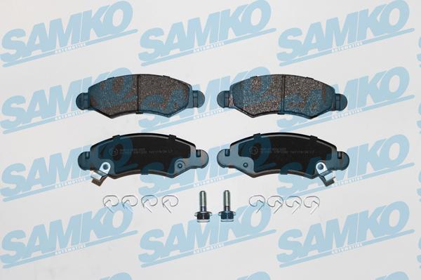 Samko 5SP1280 - Тормозные колодки, дисковые, комплект autospares.lv