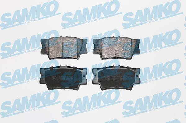 Samko 5SP1281 - Тормозные колодки, дисковые, комплект autospares.lv