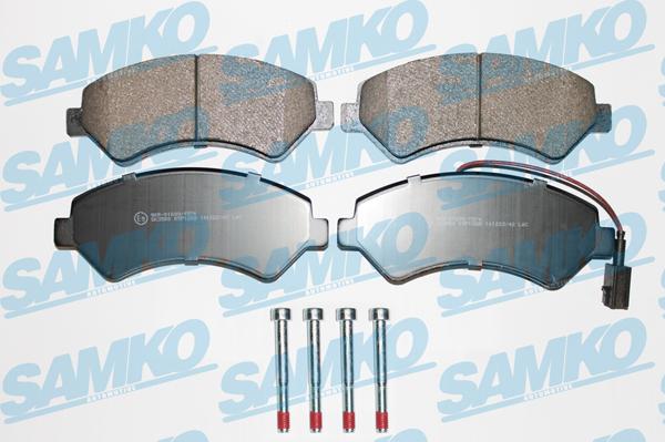 Samko 5SP1288 - Тормозные колодки, дисковые, комплект autospares.lv