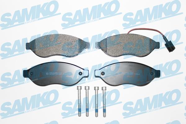 Samko 5SP1287 - Тормозные колодки, дисковые, комплект autospares.lv