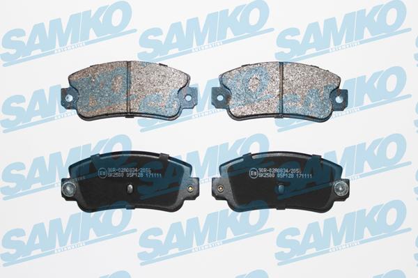 Samko 5SP128 - Тормозные колодки, дисковые, комплект autospares.lv