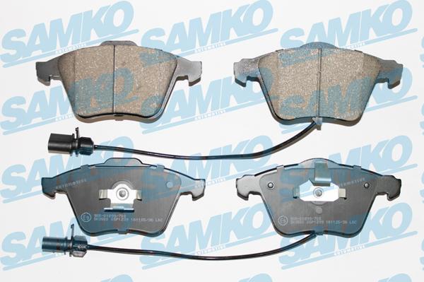Samko 5SP1239 - Тормозные колодки, дисковые, комплект autospares.lv