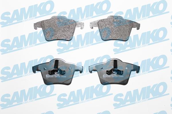 Samko 5SP1234 - Тормозные колодки, дисковые, комплект autospares.lv