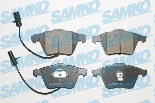 Samko 5SP1230 - Тормозные колодки, дисковые, комплект autospares.lv