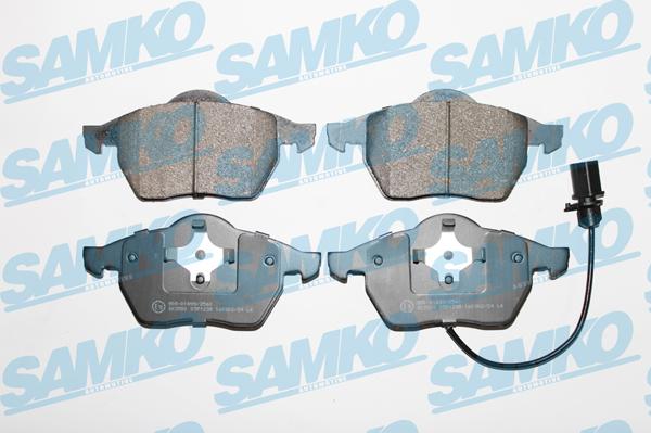 Samko 5SP1238 - Тормозные колодки, дисковые, комплект autospares.lv