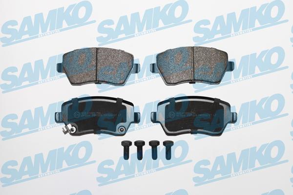 Samko 5SP1229 - Тормозные колодки, дисковые, комплект autospares.lv