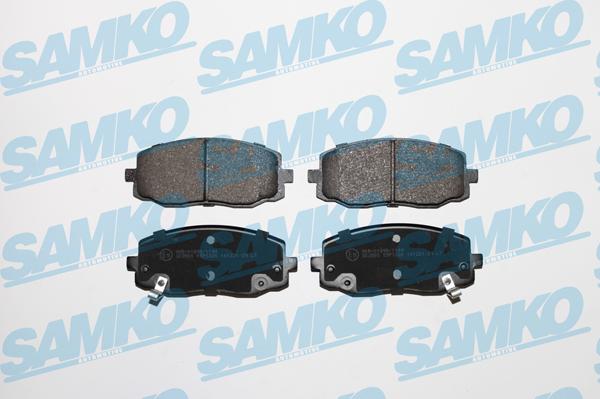 Samko 5SP1220 - Тормозные колодки, дисковые, комплект autospares.lv