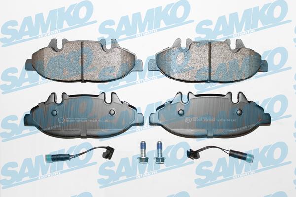 Samko 5SP1228 - Тормозные колодки, дисковые, комплект autospares.lv