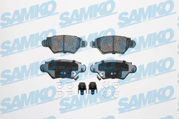 Samko 5SP1227 - Тормозные колодки, дисковые, комплект autospares.lv