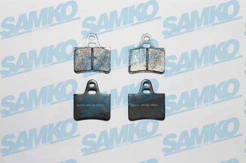 Samko 5SP122 - Тормозные колодки, дисковые, комплект autospares.lv