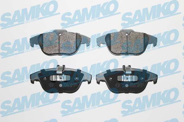 Samko 5SP1274 - Тормозные колодки, дисковые, комплект autospares.lv