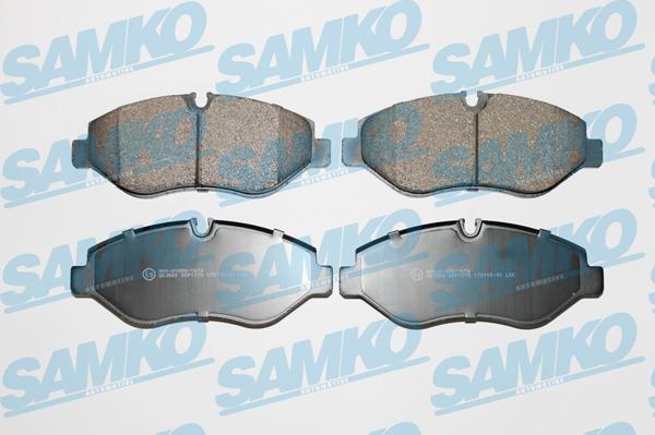 Samko 5SP1275 - Тормозные колодки, дисковые, комплект autospares.lv