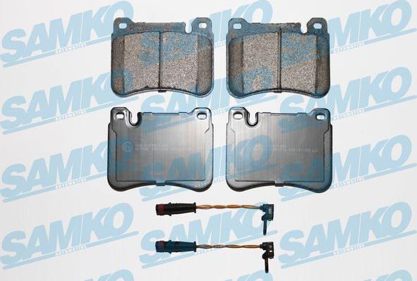 Samko 5SP1276A - Тормозные колодки, дисковые, комплект autospares.lv