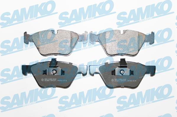 Samko 5SP1271 - Тормозные колодки, дисковые, комплект autospares.lv