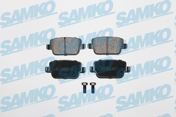 Samko 5SP1272 - Тормозные колодки, дисковые, комплект autospares.lv