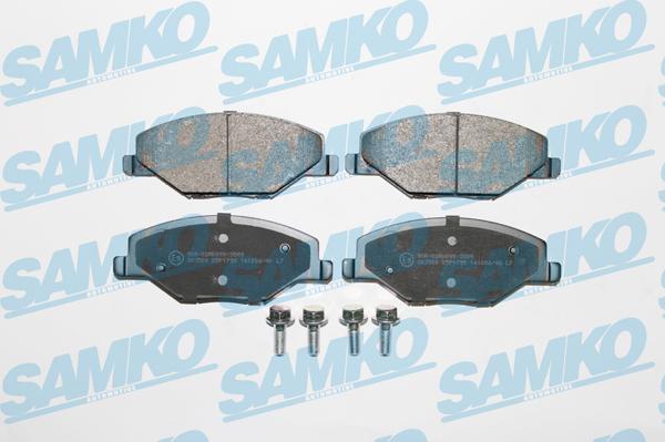 Samko 5SP1795 - Тормозные колодки, дисковые, комплект autospares.lv