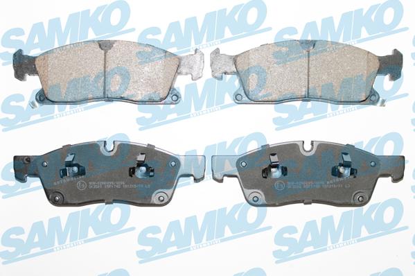 Samko 5SP1745 - Тормозные колодки, дисковые, комплект autospares.lv