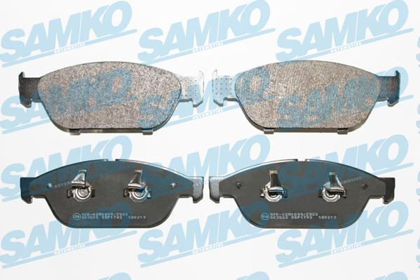 Samko 5SP1743 - Тормозные колодки, дисковые, комплект autospares.lv