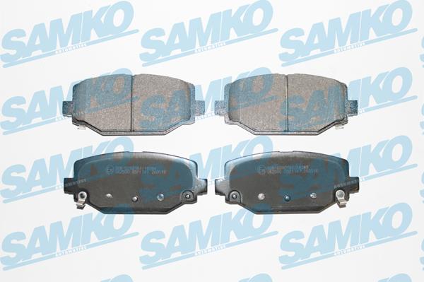 Samko 5SP1747 - Тормозные колодки, дисковые, комплект autospares.lv